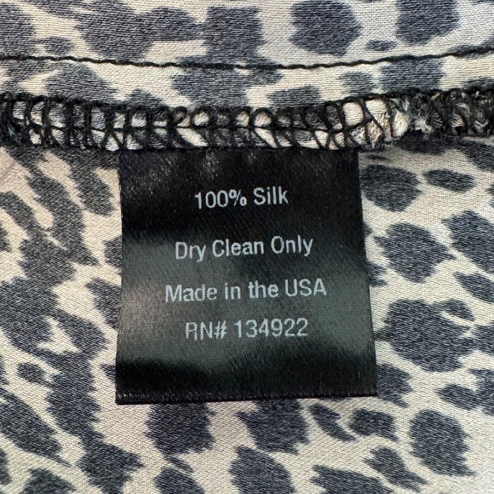 Emerson Fry Silk Fiona Dress Small Cheetah Animal Print Tie Waist Shirt Dress - Picture 12 of 12
